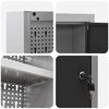 vidaXL Tool Cabinet with Shelf Black and Grey 100 x 20 x 55 cm