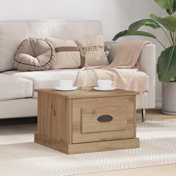 vidaXL Coffee Table Artisan Oak 50 x 50 x 35 cm Engineered Wood