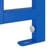 vidaXL Bathroom Wall Support Manual Blue 50 x 17.5 x 136 cm Steel