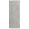 vidaXL Hanging Wall Cabinet Concrete Grey 69.5x34x90 cm