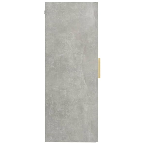 vidaXL Hanging Wall Cabinet Concrete Grey 69.5x34x90 cm