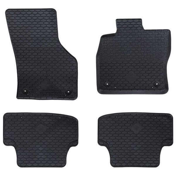 vidaXL Car Mat 4 pcs Black suitable for Audi A3 2012-2020 Rubber