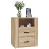 vidaXL Bedside Cabinet Sonoma Oak 50x36x60 cm Engineered Wood