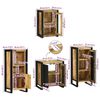 vidaXL Bathroom Furniture Set with Shelf 4 pcs Brown Soild Mango Wood