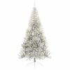 vidaXL Artificial Pre-lit Christmas Tree Silver 240 cm PET
