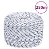 vidaXL Boat Rope White 6 mm 250 m Polypropylene