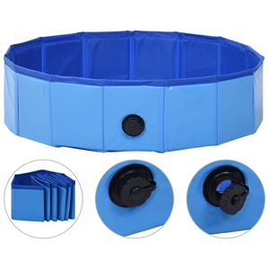 vidaXL Dog Swimming Pool | Blue | PVC | 80 x 20 cm | Foldable