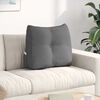 vidaXL Back Pillow Dark Grey 60 x 24 x 50 cm Fabric