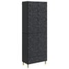 vidaXL Cabinet Set 2 pcs Black Engineered Wood