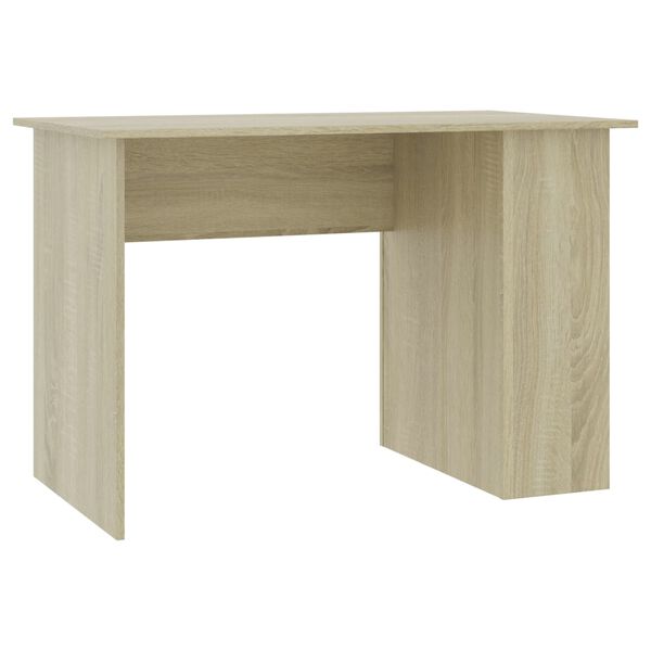 vidaXL Desk Sonoma Oak 110x60x73 cm Engineered Wood