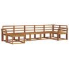 vidaXL Outdoor Sofa Set 7 pcs Natural Solid Acacia Wood