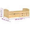 vidaXL Day Bed with 5 Drawers without Mattress "IRUN" 90x200 cm