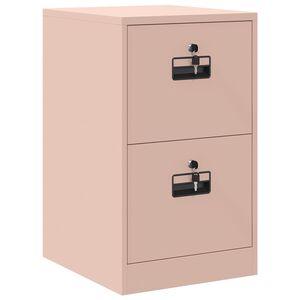 vidaXL File Cabinet Geometric Pink 44 x 50 x 74.5 cm Cold-Rolled Steel