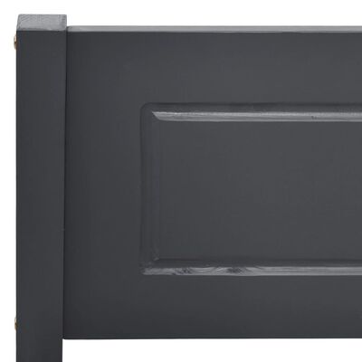 vidaXL Bed Frame Solid Pinewood Grey 180x200 cm Super King