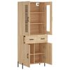 vidaXL Highboard Sonoma Oak 69.5x34x180 cm Engineered Wood