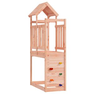 vidaXL Play Tower Brown 53 x 110.5 x 214 cm Solid Douglas Wood