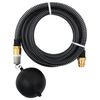 vidaXL Suction Hose with Brass Connectors Black 1.1" 4 m PVC