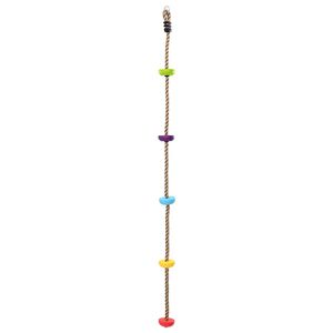vidaXL Climbing Rope Multicolour 10.5 x 10.5 x 201 cm Polyester