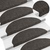 vidaXL Stair Mats Self-adhesive 5 pcs 65x21x4 cm Anthracite Half Round Large