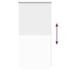 vidaXL Roller Blind Blackout 44.4x100 cm Fabric Width 40 cm White