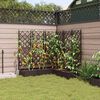 vidaXL Garden Planter 5 pcs Brown 120 x 120 x 125.5 cm Steel