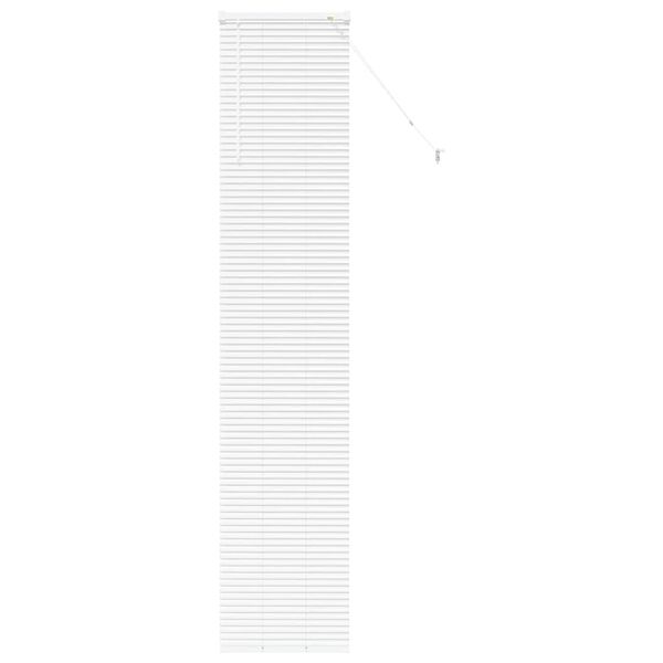 vidaXL Window Blind with Curtains Manual White Aluminium