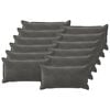 vidaXL Cushion with Pillow HOUTEN 12 pcs Dark Grey Velvet
