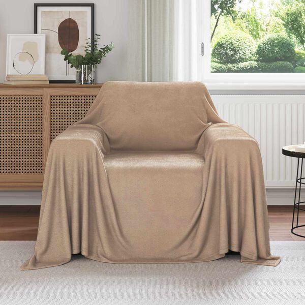 vidaXL Throw Blankets 6 pcs Camel 210 x 140 cm Fleece