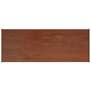 vidaXL Window Sill Brown wood 60 x 35 x 4.5 cm PVC
