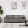 vidaXL Sofa Taupe 3-Seater Fabric