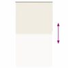 vidaXL Roller Blind Blackout Off White 125x230 cm Fabric Width 121.6 cm Polyester