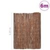 vidaXL Bark Fence Brown 600 x 125 cm Bark