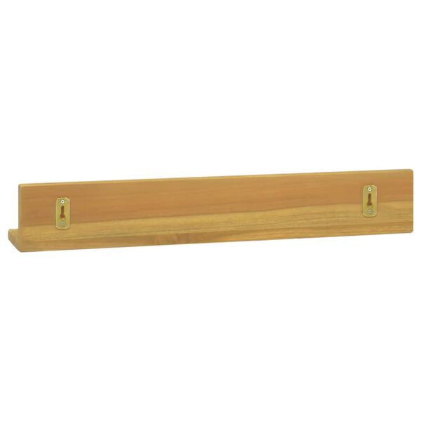 vidaXL Wall Shelves 2 pcs 60x10x10 cm Solid Wood Teak