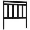 vidaXL Bed Headboard Black 106x4x100 cm Solid Wood Pine