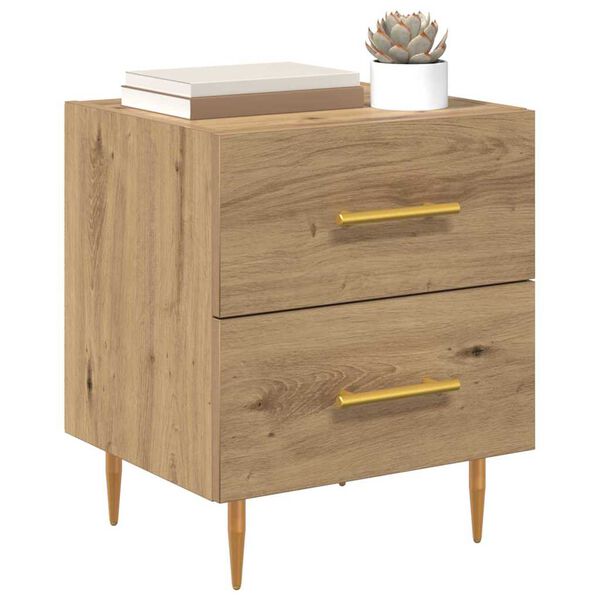 vidaXL Bedside Cabinet Artisan Oak 40 x 35 x 47.5 cm Engineered Wood
