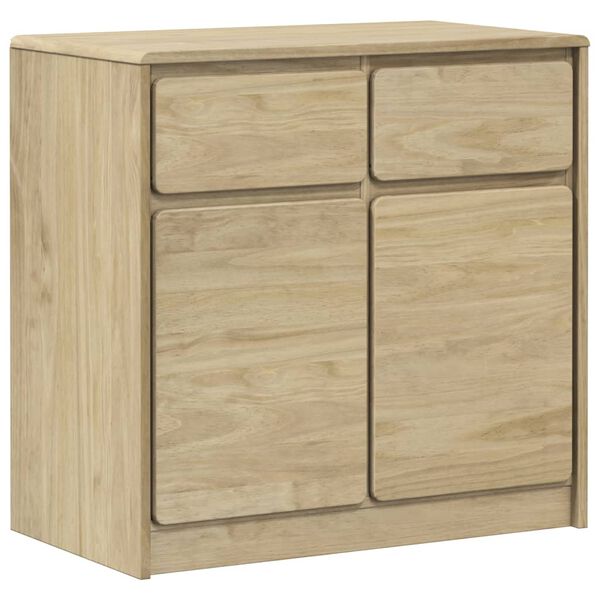 vidaXL Sideboard SAUDA Oak 80x43x75.5 cm Solid Wood Pine