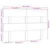 vidaXL Bed Headboard Honey Brown 154x3x81 cm Solid Wood Pine