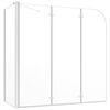 vidaXL Bath Enclosure 120x69x130 cm Tempered Glass Transparent