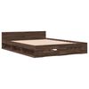 vidaXL Bed Frame with Drawers without Mattress Brown Oak 140x200 cm