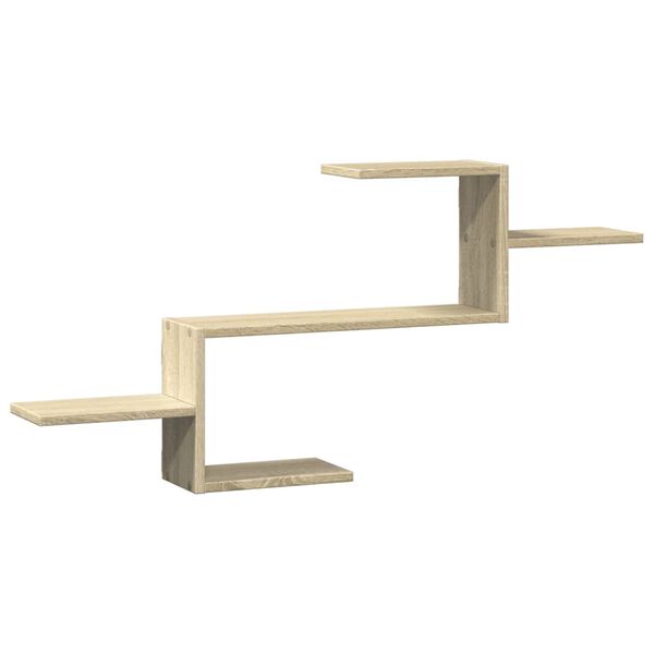vidaXL Wall Shelf Sonoma Oak 104x15x49 cm Engineered Wood