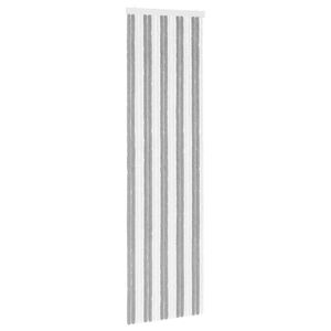 vidaXL Insect Curtain Chenille Grey and White 56 x 200 cm 100% PP