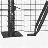 vidaXL Fence Post Grey 50 x 0.6 m (25 x 25 mm mesh) Steel and PVC
