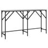 vidaXL Console Table Grey Sonoma 140x29x75 cm Engineered Wood