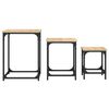 vidaXL Nesting Coffee Tables 3 pcs Sonoma Oak Engineered Wood