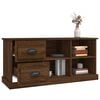 vidaXL TV Cabinet Brown Oak 102x35.5x47.5 cm Engineered Wood
