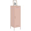 vidaXL Highboard Pink 36x39x113 cm Steel