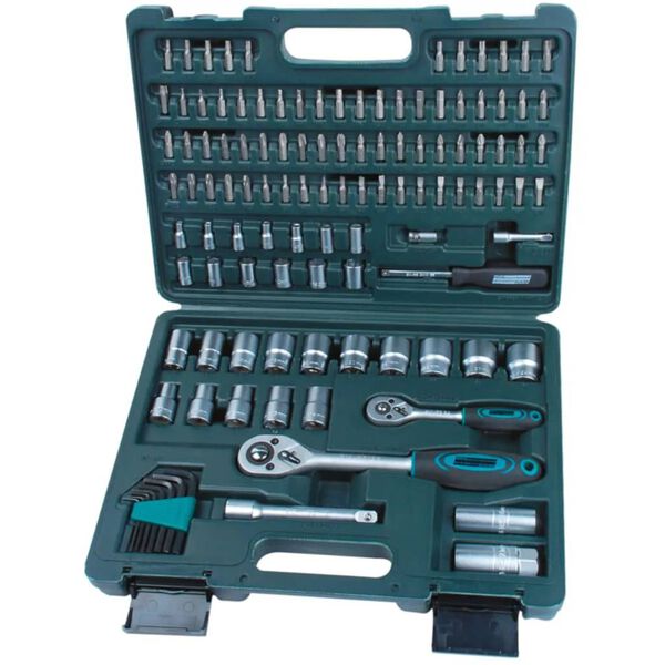 Br&uuml;der Mannesmann 115 Piece Ratcheting Socket Spanner Set 98415