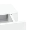 vidaXL Wall-mounted Drawer Shelf White 40x23.5x10 cm MDF