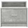 vidaXL Bedside Cabinets with Drawer 2 pcs Concrete Grey 51x31x47 cm
