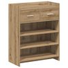 vidaXL Shoe Cabinet 73.5 x 36 x 92 cm Engineered Wood Artisan Oak